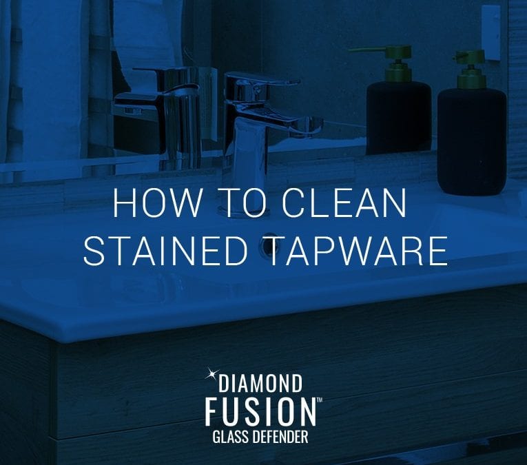 How to clean stained bathroom tapware