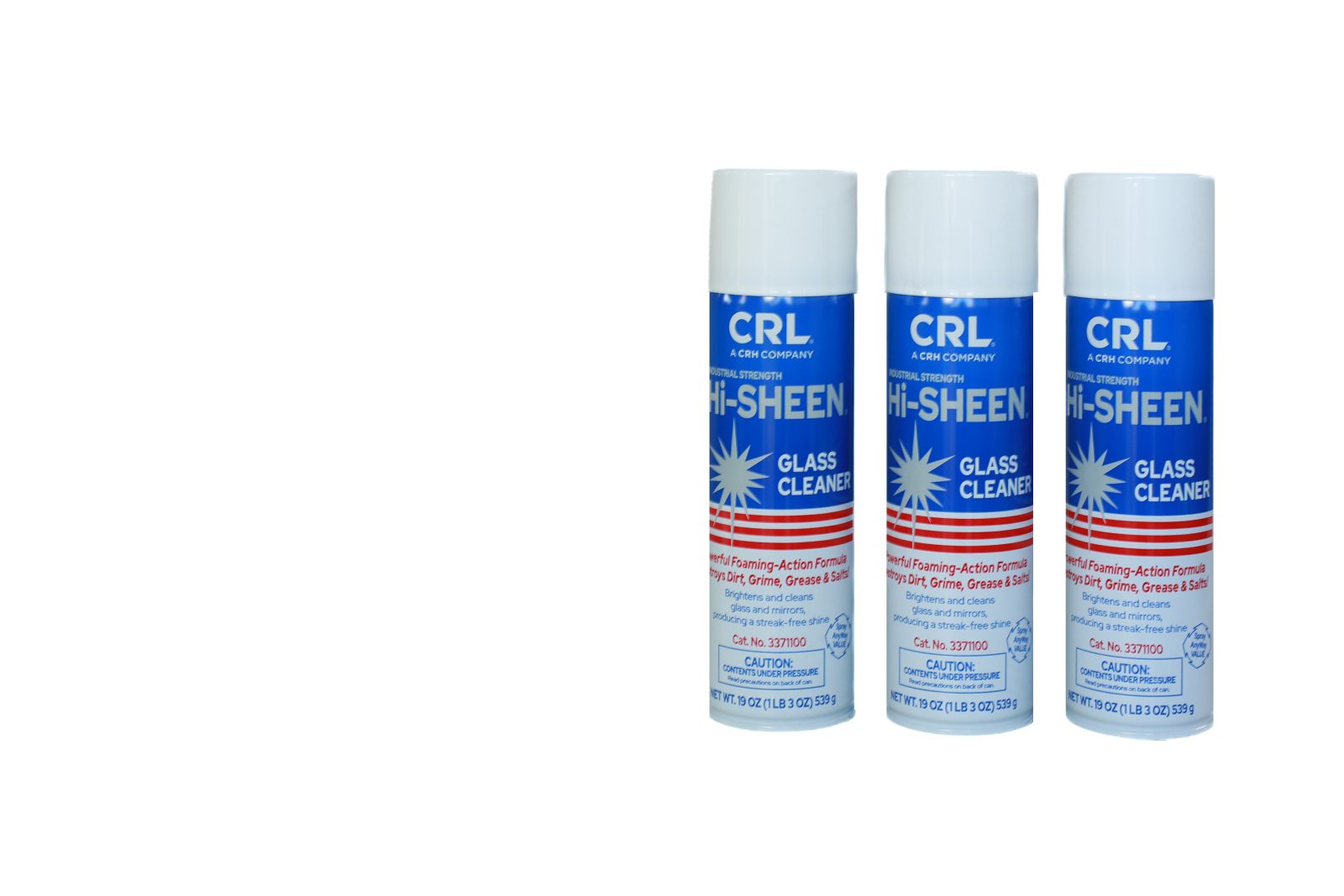 Hi-Sheen 3 pack- Foaming glass cleaner